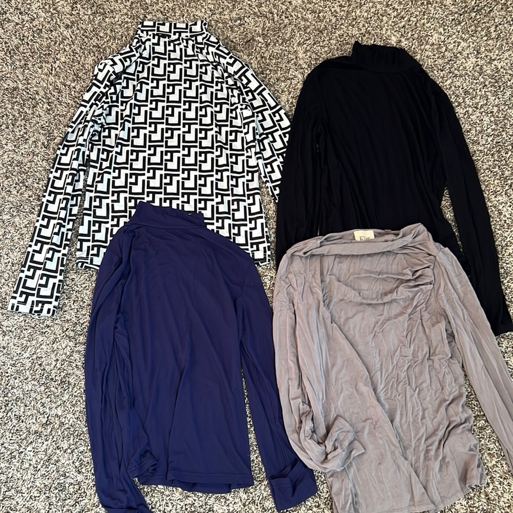 LOT OF LONG SLEEVE INCLUDING 3 turtlenecks.